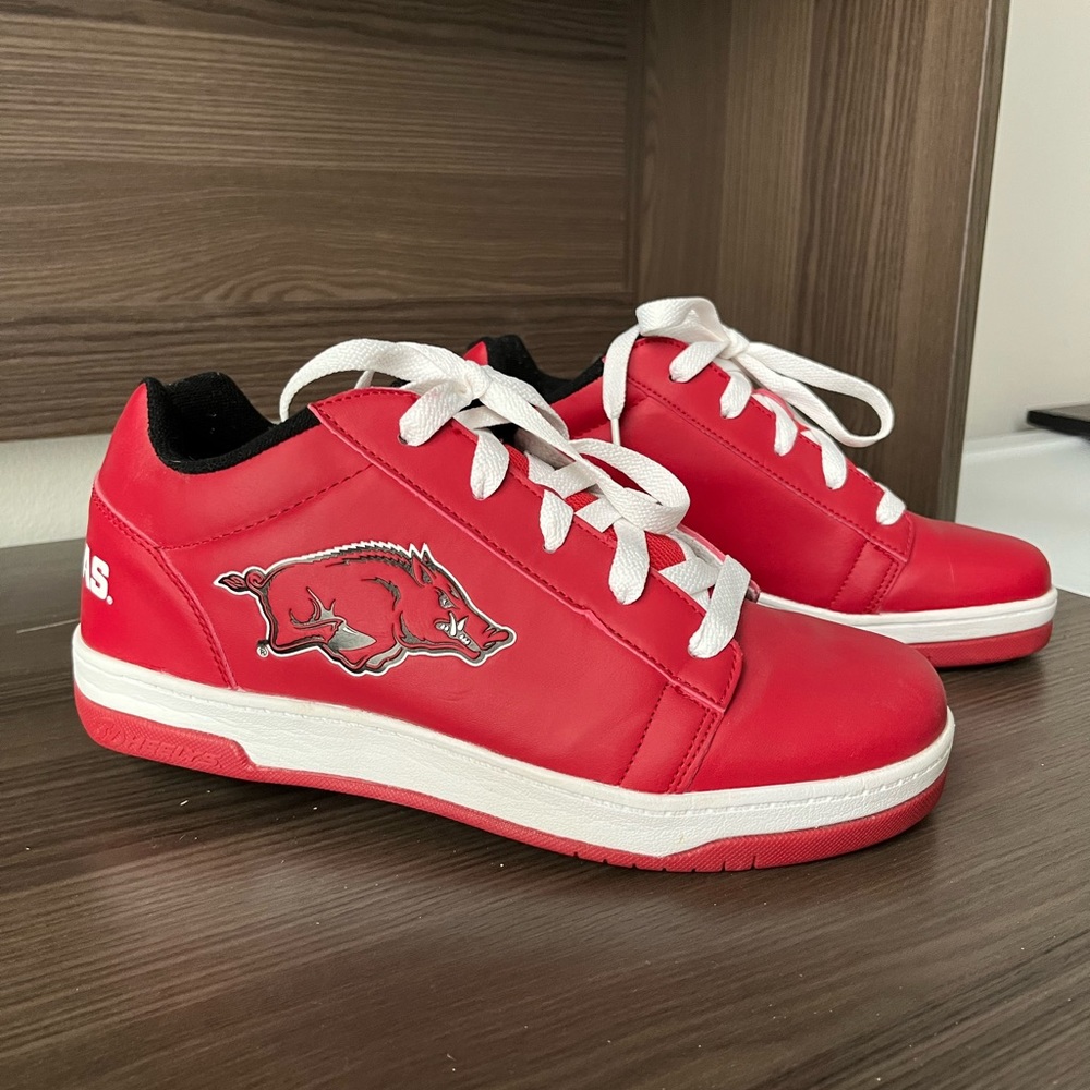 Arkansas Razerback Heelys - size 8